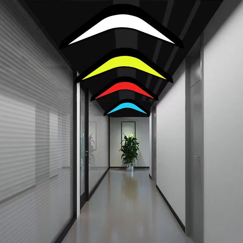 Led Swallowtail Chandelier V-Shaped Arrow Light Gym Shopping Mall Supermarket Corridor Aisle Light Office Simple Creative Light