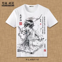 Áo thun chó hoang Wenhao Taizaiji Nakajima-do Edogawa hỗn loạn Anime xung quanh áo thun ngắn tay thổi mực - Carton / Hoạt hình liên quan hình nhãn dán cute