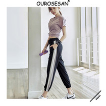 OUROSESAN Yoga Conserve Women Spring Summer New Fitness Room Speed Dry Run Motion Suite Loose Thin