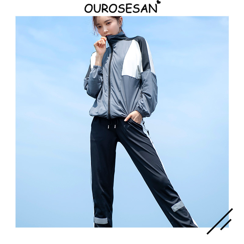 OUROSESAN Sports Set Women Winter Net Red Fashion Running Dry Dry Dry Dry Dry Dry Dry Dry Dry Dry Dry Skin Skin Sleeve
