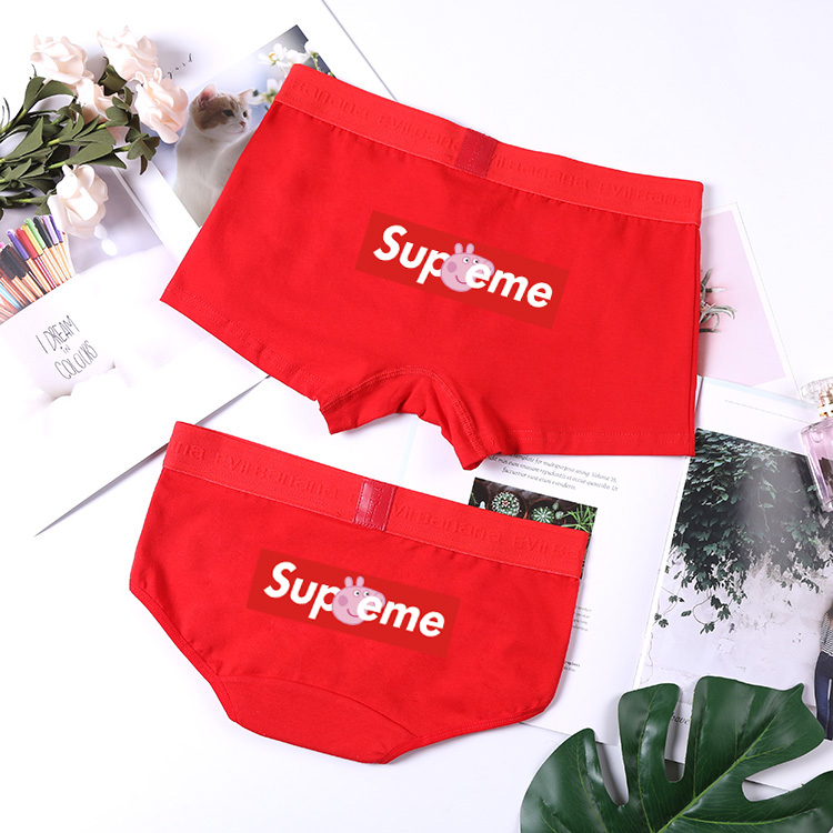 Các cặp vợ chồng đồ lót cotton sexy thấp eo pig siêu nam boxer nữ tam giác U lồi hip 2 bộ