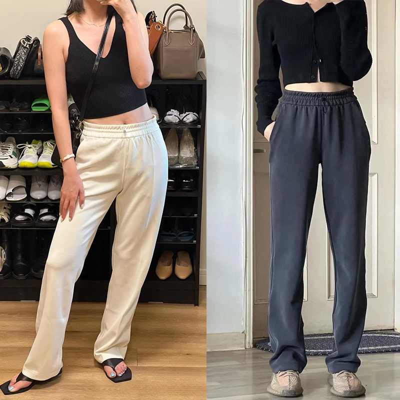 【Not Easy to Wear, Hit Me with It】Lu New Soft Waist-Cinching Cloud-Like Straight-Leg Pants, Casual Slimming Sports Long Pants for Outerwear 【Not Easy to Wear, Hit Me with It】Lu New Soft Waist-Cinching Cloud-Like Straight-Leg Pants, Casual Slimming Sports Long Pants for Outerwear