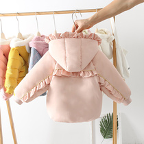 Girls coat 2020 new Korean version of the childrens winter cotton baby girl short jacket Western style zhong xiao tong winter