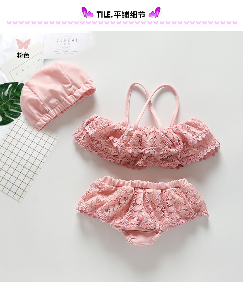 Đồ bơi bé gái mùa hè 2019 mới cho bé bộ đồ bơi ba mảnh chia bé gái thiết lập công chúa nhỏ - Đồ bơi trẻ em quần áo trẻ sơ sinh