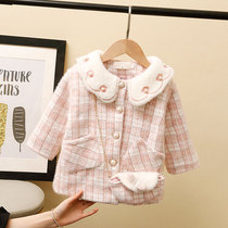 Girls Tadel Coat 2020 New Thick Baby Cotton Coat Western Children Long Child Cotton Clothes