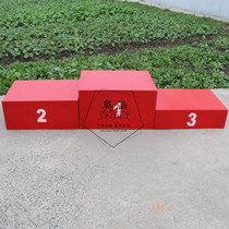 Factory direct sales wooden competition podium trophy podium Special size of athletics equipment can be customized