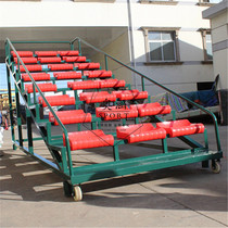Direct sales 24 seats with wheels fixed without telescopic view bench Referee Stands finish Referee Desk Chronodesk Record Desk