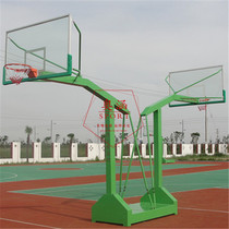 Factory direct sales Haiyan type standard basketball rack outdoor outdoor double fly fixed coefficient high-arm basketball rack