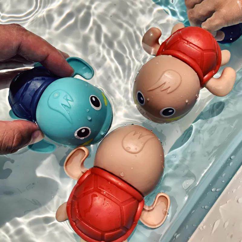 Baby bath artifact Douyin net red with the same paragraph swimming turtle small children's swimming bathroom toys