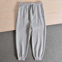 (European and American single cotton terry fabric foreign trade original single tail goods) autumn mens loose casual pants trend