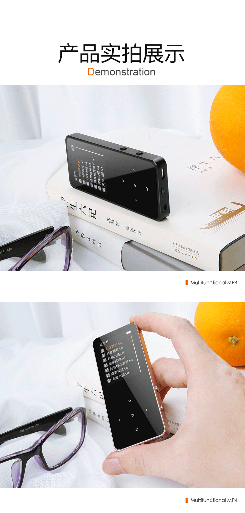 Uniscom Bluetooth mp3 sinh viên Walkman máy nghe nhạc nhỏ gọn học nghe tiếng Anh màn hình cảm ứng mp4 siêu mỏng mp5 xách tay p3 cô gái dễ thương mô hình p4 phiên bản màn hình thẻ mp6 plug-in - Trình phát TV thông minh bộ phát wifi huawei e8372