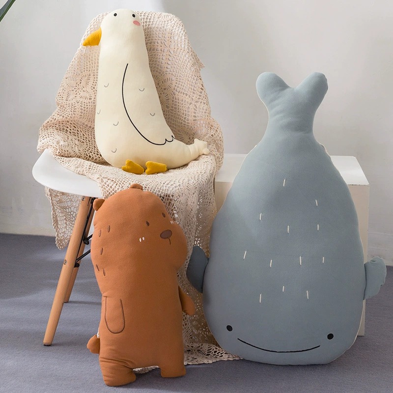 Lovely Japanese seagull long fox bear pillow cartoon girl sleeping with pillow pillow and pillow