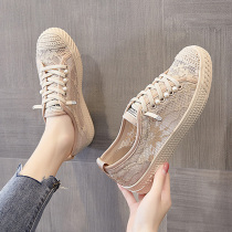 Fisherman Shoes Women 2022 Summer New One foot pedal flat bottom Shoe Summer style Womens shoes net face breathable and thin single shoes