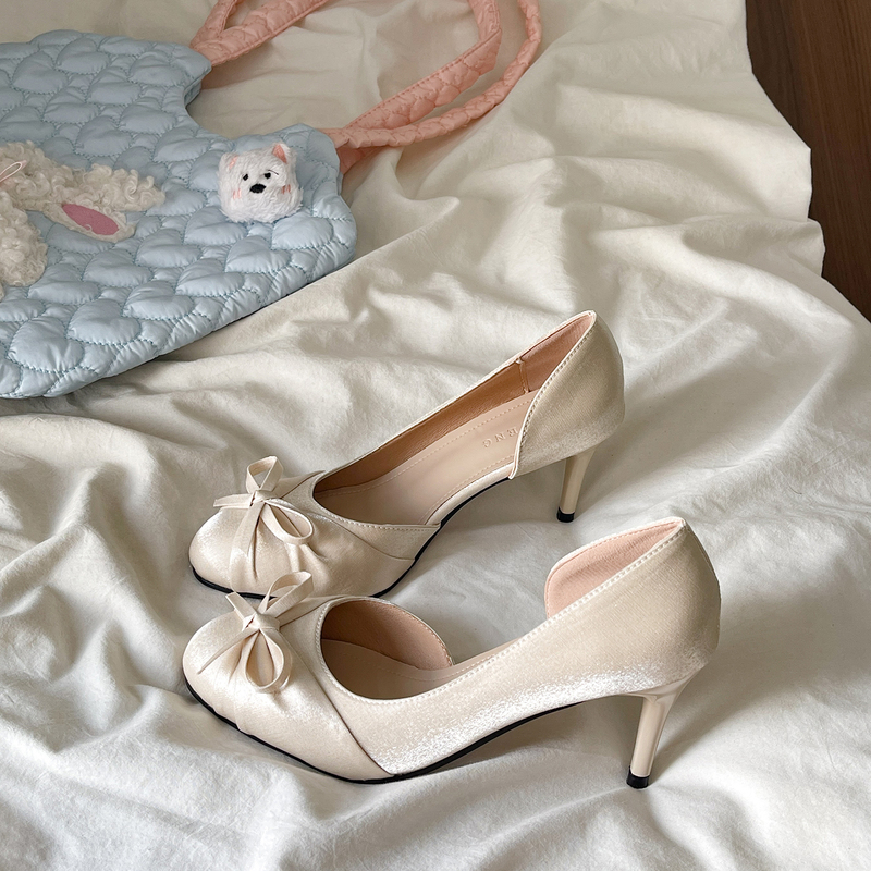 French Style Socialite Stiletto High Heels for Women 2026 Autum New Fairy Style with Skirt Bridesmaid Wedding Shoes Mary Jane Shoes French Style Socialite Stiletto High Heels for Women 2026 Autum New Fairy Style with Skirt Bridesmaid Wedding Shoes Mary Jane Shoes