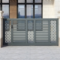 Modern smart electric garage flat door door garden garden garden door rural self-built house fence folding door entry door