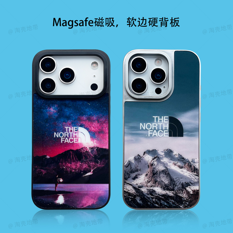 The North Face Trendy Fashionable MagSafe Phone Cases Covers  Pro/Plus/Max/Air - iPhone 17, iPhone 16, iPhone 15, iPhone 14, iPhone 13