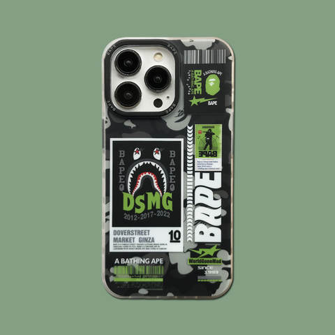 A Bathing Ape Shark Mouth iPhone Case