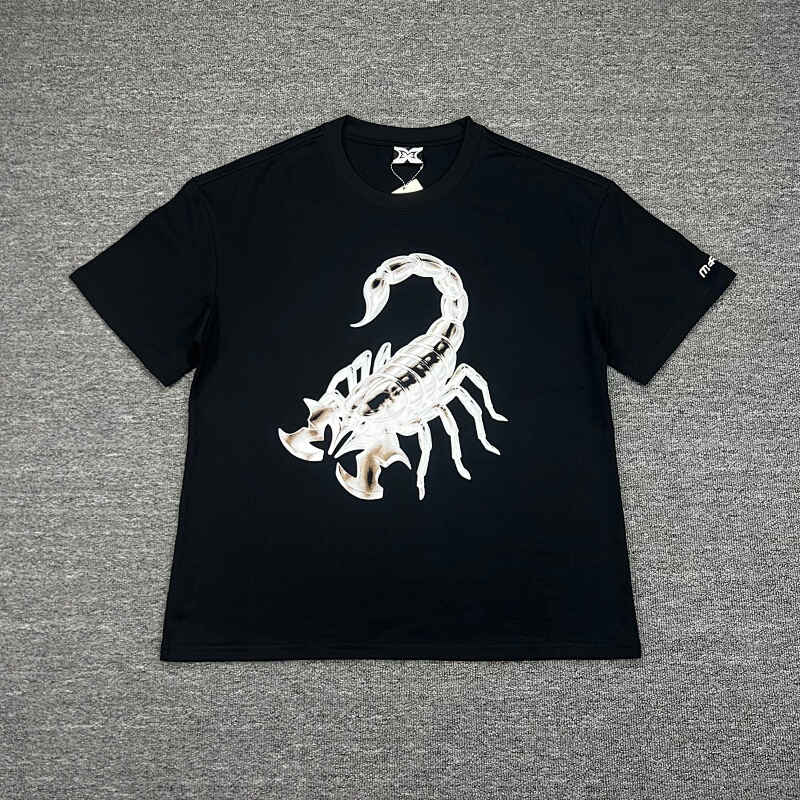 Mertra Summer Short-Sleeve T-Shirt with Print, Casual, Loose, Versatile, Same Style as European and American Celebrities, Hip-Hop, Rap, Street Fashion