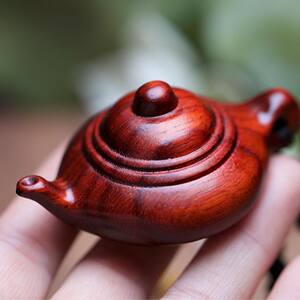 New Sandalwood Handle for Teapot, Handcrafted for Playing Mahjong, Wooden Toy, Wooden Craft, Solid Wood, Natural Color, No Paint