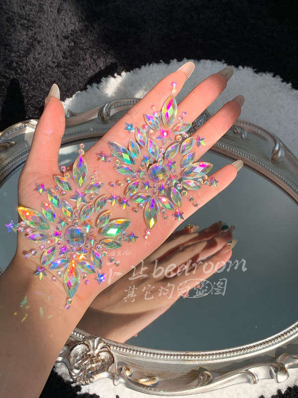 More Than Just Bedroom Glittering Chest Stickers, Sexy and Alluring Colorful Mood-Enhancing Anti-Bump Nipple Covers