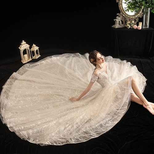 Элитное звездное небо для невесты, французский стиль, коллекция 2023, новая коллекция, простой крой, подходит для подростков
