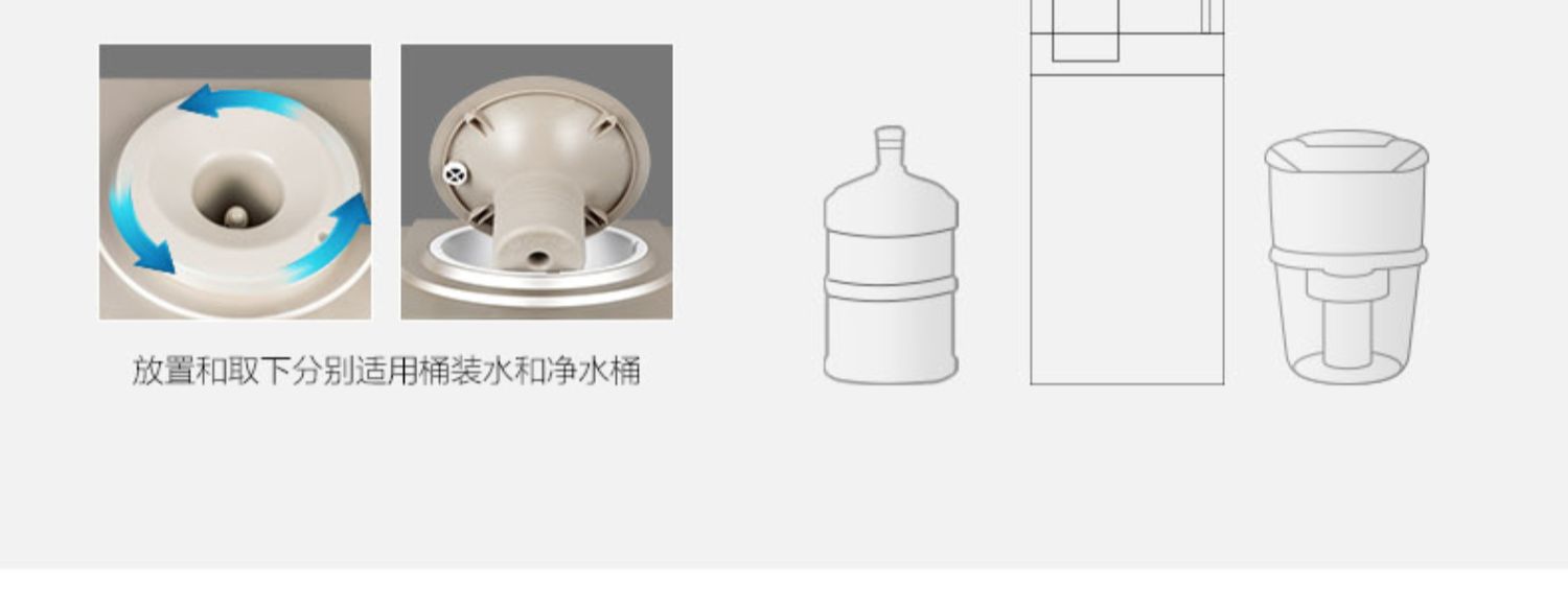 Angel home máy lọc nước dọc Y2486 nóng và lạnh băng nóng văn phòng thông minh làm mát sưởi ấm bên ngoài sưởi ấm - Nước quả may loc nuoc aqua