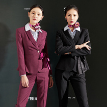 Flight attendant uniform professional suit suit suit temperament goddess fan beauty salon hotel front desk jewelry store overalls dress