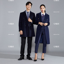 Gross big coat jacket lady autumn winter mens professional clothing and temperament work and sales department hotel front desk work clothes