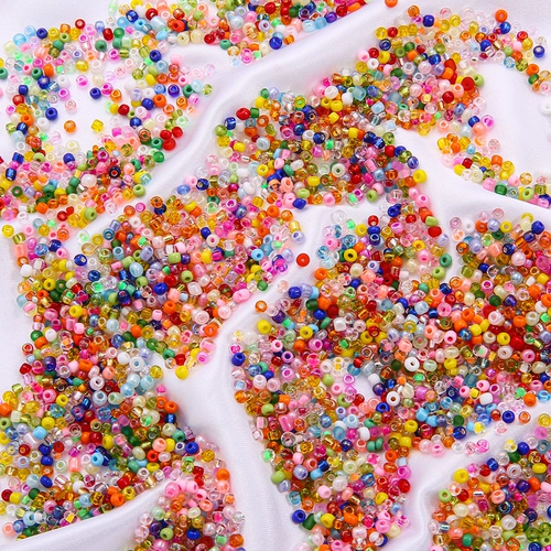 Стеклянные бусины ручной работы, плетеный браслет, ожерелье, китайская шпилька с кисточками, 3mm