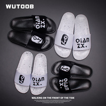 House drag Bang British cool slippers Mens summer hipster personality fashion outdoor wear outdoor couple word drag non-slip beach shoes