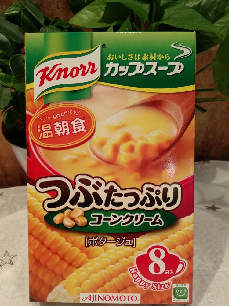 【日本直邮】日本味之素 AJINOMOTO 浓厚奶油玉米味速食低热即食浓汤速食代餐 3袋入