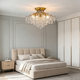 French-Style Vintage Ceiling Light for Living Room, Light Luxury Crystal High-End Master Bedroom Lamp, Designer Romantic Bedroom Lighting, Zhongshan Lighting Fixtures
