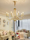 French Retro Crystal Chandelier, Large Chandelier for Living Room, American-Style Candle Romantic Lamp, Staircase Duplex Lamp, Zhongshan Bedroom Lighting Fixtures