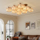 American-Style Vintage Living Room Lamp, Antique Crystal Ceiling Lamp, Antique Light Luxury and Elegant Master Bedroom, Meilade Room Lighting