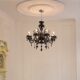 Retro Black Crystal Lamp French Living Room Chandelier Candle Hall Main Light 2026 New Bedroom Dining Room Lamps
