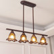 American-Style Retro Living Room Main Light, French Mid-Century Style Maillard Glass Ceiling Light, High-End Bedroom and Dining Room Lighting Fixtures
