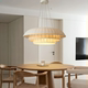 Japanese Wabi-Sabi Style Living Room Silk Pendant Light for Dining, Commercial Use, Bedroom Decorative Light, Restaurant Bar Counter 2026 New Model Lamp