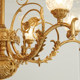French Retro Chandelier, American-Style All-Copper Light Luxury Living Room Lamp, Designer High-End Gold Lamp, Bedroom and Dining Room Lighting Fixtures