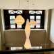 Japanese Wabi-Sabi Style Restaurant Pendant Light Fabric Staircase Light Commercial Duplex Dining Clothing Store Designer Ambiance Lighting Fixtures
