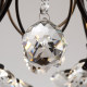 French retro living room main lamp black hall crystal ceiling lamp high-end new Zhongshan bedroom dining room lamps