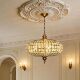 French-Style Light Luxury Bedroom Lamp, American Retro Dining Room Chandelier, High-End Palace Crystal Bar Lamp, 2026 New Model Lamp