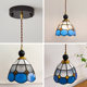 American Retro Tiffany Staircase Long Chandelier French Air-Pick Duplex Rotating Lamp Mediterranean Hall Zhongshan Lamps