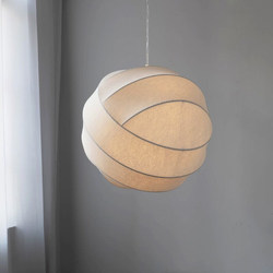 Japanese Natural Wabi-Sabi Style Chandelier Designer Bedroom Fairy Ball Silk Lamp Daily Zen Restaurant Decorative Lighting Fixtures