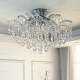 French Retro Ceiling Lamp, Light Luxury and Elegant, Living Room Main Light, Romantic Crystal Bedroom Lamp, High-End Atmosphere Room Lamp