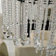 French-Style Vintage Staircase Chandelier, Black Hotel Lobby Candle Crystal Lamp, Duplex Villa Living Room Lamp, High-Ceiling Lighting Fixture