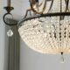 American-Style Retro Hall Chandelier, Staircase Chandelier, Villa High-Ceiling Crystal French-Style Black Candle Staircase Lamp