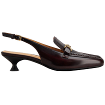 TODS official 2024 autumn and winter new womens TIMELESS leather low-heeled pumps womens shoes