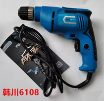 Hanchuan electric drill 6108 pistol drill 400W household multifunctional electric drill self-locking chuck forward and reverse stepless speed