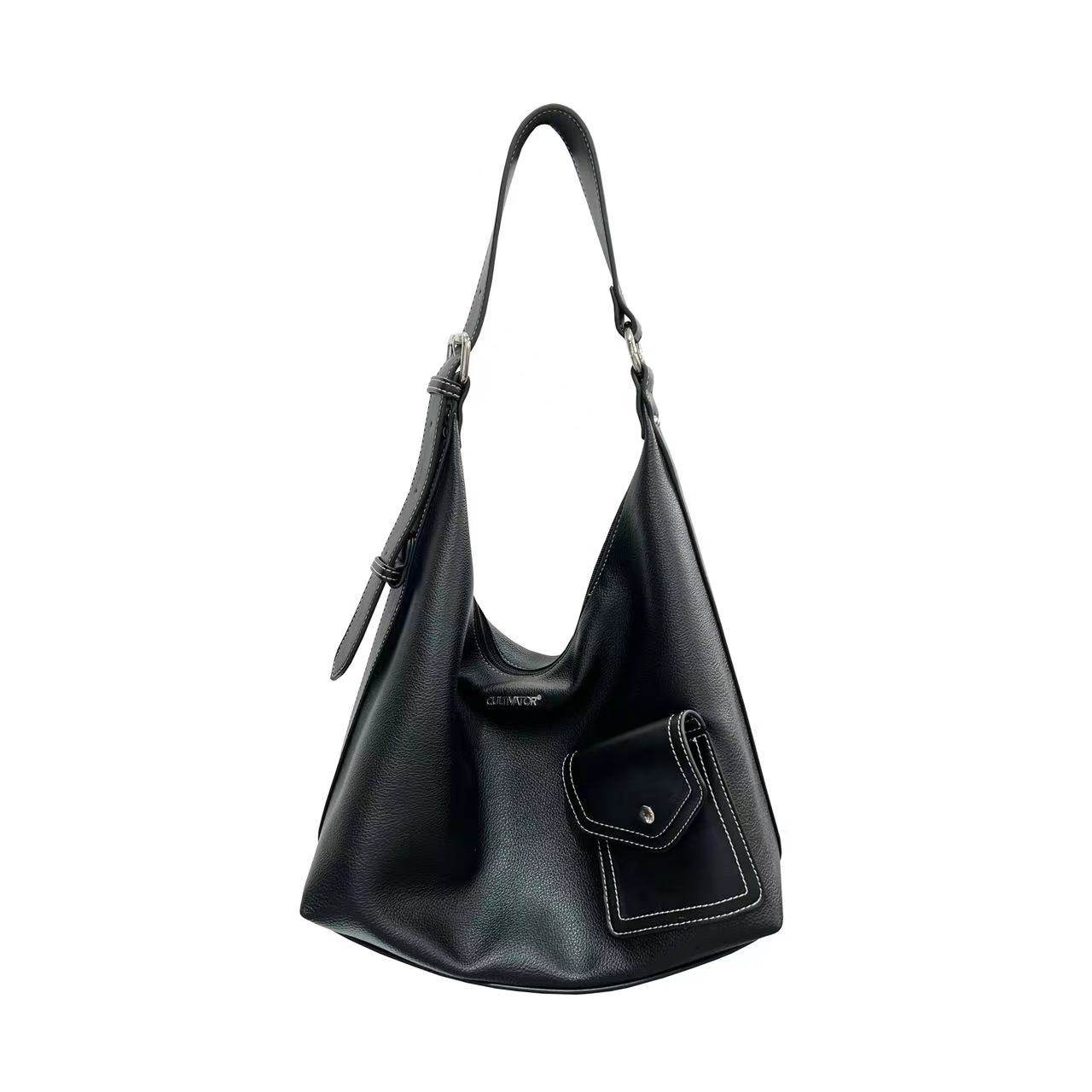 Cultivator Original Black Large Capacity Tote Crossbody Bag Youth Casual Commuter Shoulder Bag - Thumbnail 5