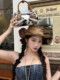 Cultivator original niche versatile retro contrasting color stitching cow pattern portable crossbody pillow bag 2026 summer